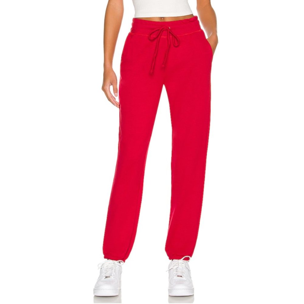 Beyond Yoga Weekend Pant - Cozy Fleece - so soft! - Medium - RED